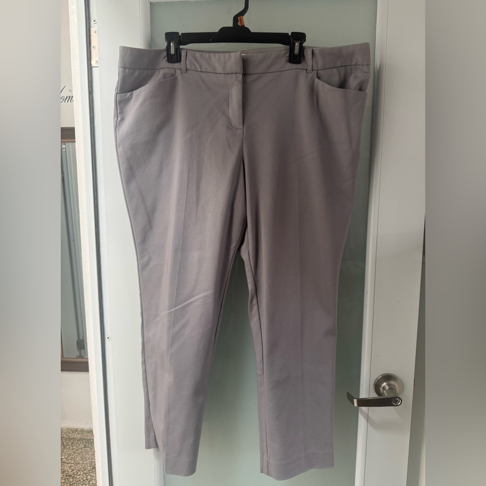 Van Heusen Light Gray Stretch Pants